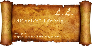 László Lívia névjegykártya